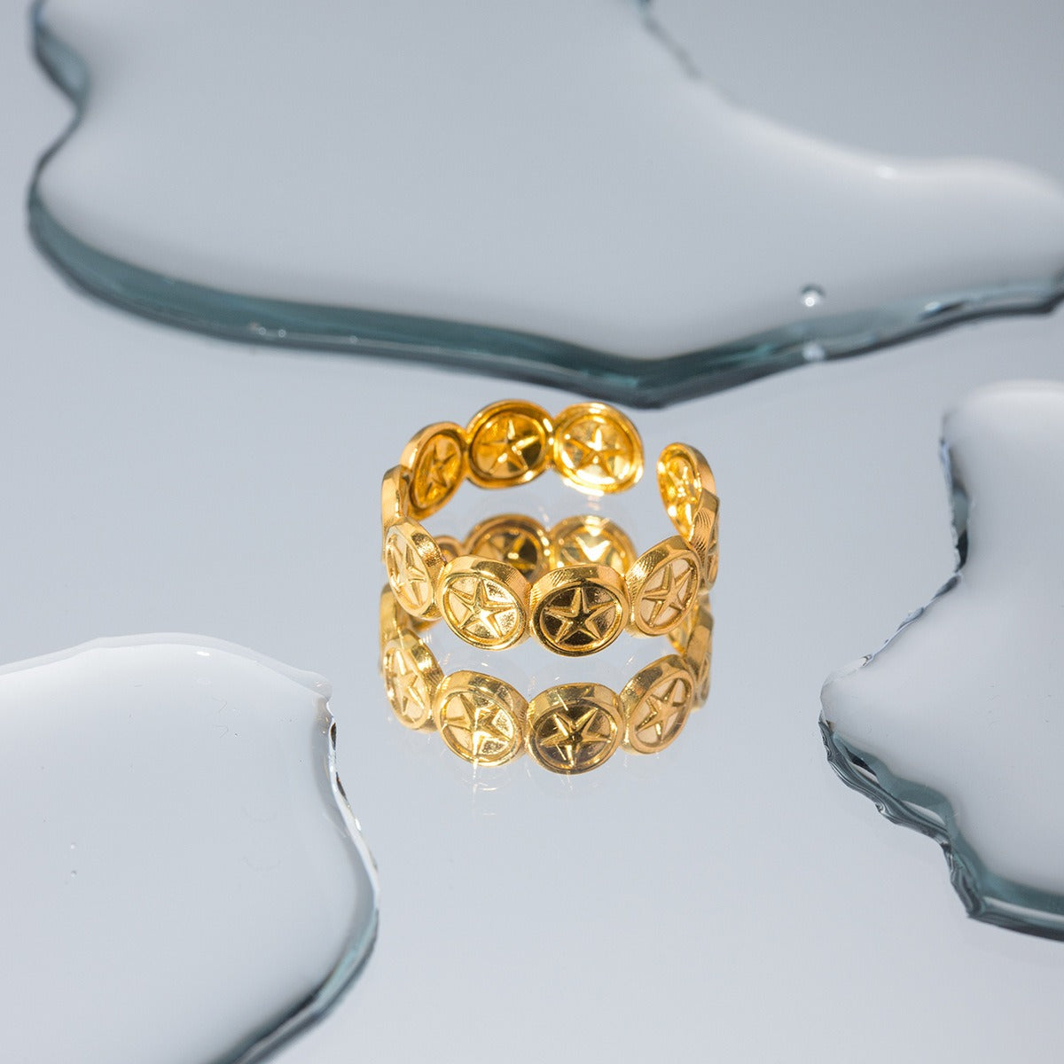 Star Open Ring — Stainless Steel