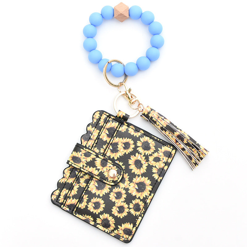 colorful-silicone-bead-bracelet-card-holder-pu-tassel-womens-wallet-keychain-silicone-beaded-bracelet