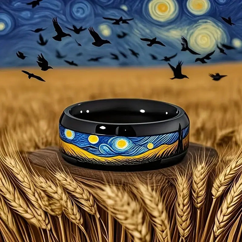 copper-finished-vibrant-blue-and-yellow-artistic-stainless-steel-8mm-black-bead-van-gogh-star-and-moon