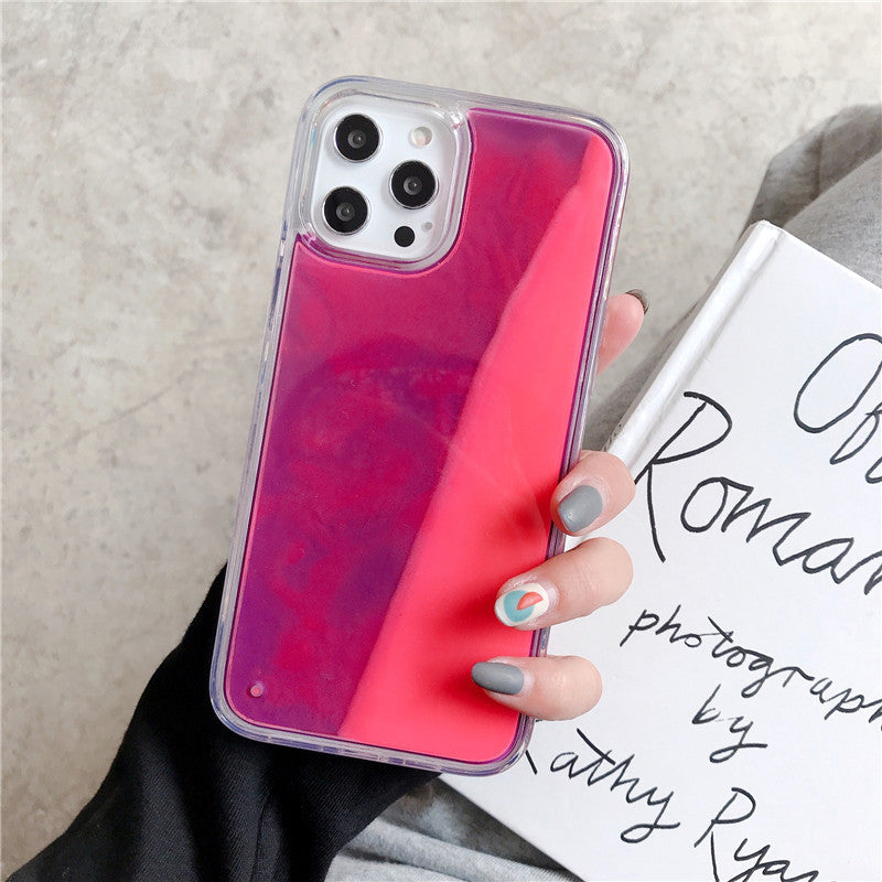 solid-color-liquid-sand-case-for-iphone-17-pro-max-glow-in-the-dark-protective-cover-for-apple-16-15-14-full-coverage-foreign-trade-style
