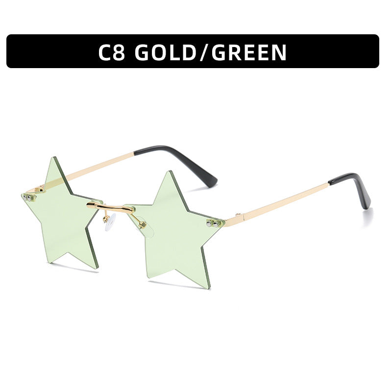 Frameless Star Sunglasses — Punk Style