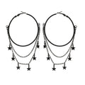 sweet-punk-style-black-pentagonal-star-earrings-gothic-dark-earrings