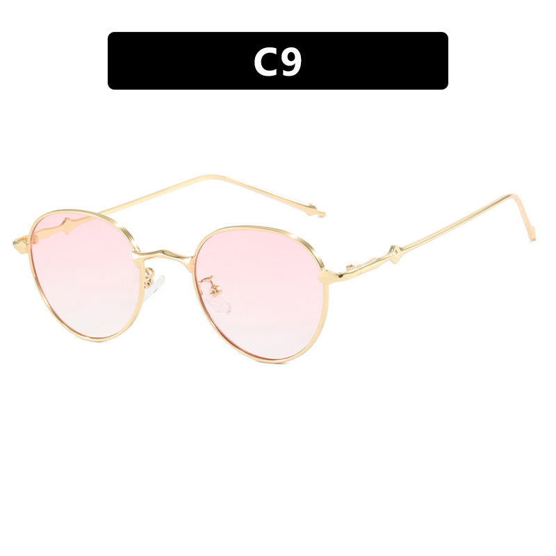 new-round-retro-metal-four-leaf-star-fashionable-sunglasses