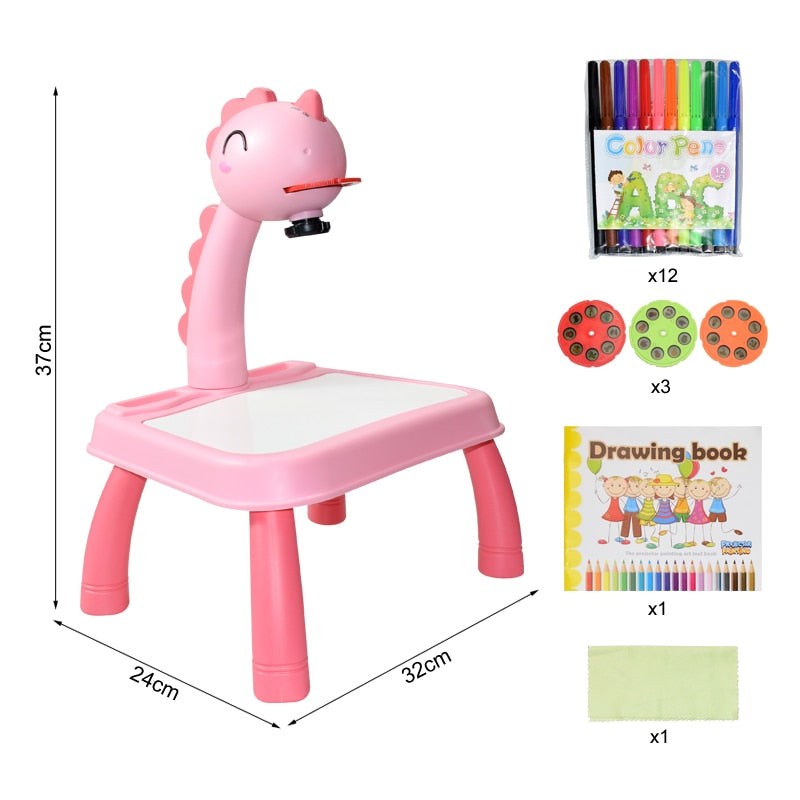 children-led-projector-art-drawing-table-toys-kids-painting-board-desk-arts-crafts-educational-learning-paint-tools-toy-for-girl