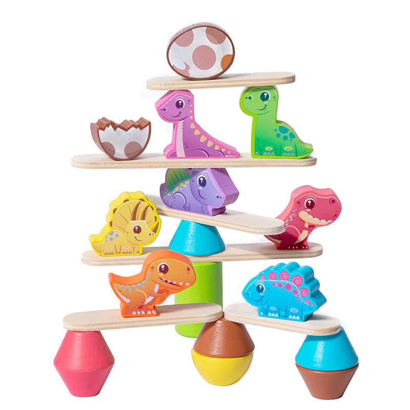 childrens-wooden-dinosaur-animal-stacking-music-balance-building-blocks-kindergarten-puzzle-toy