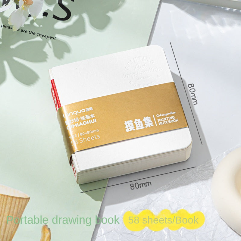 Mini Watercolor Paint Set with Small Drawing Book for Kids and Primary School Students, Portable Sketchbook and Art Kit