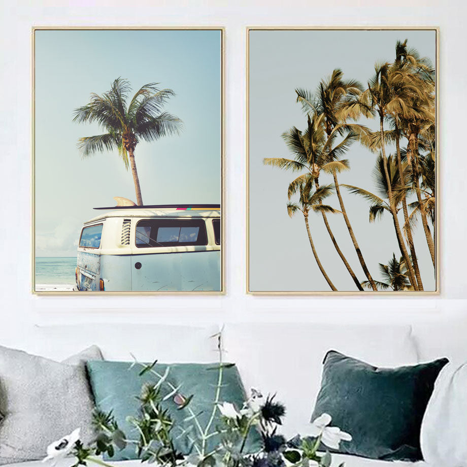 coconut-tree-palm-leafs-bus-sea-landscape-wall-art-canvas-painting-nordic-posters-and-prints-wall-pictures-for-living-room-decor