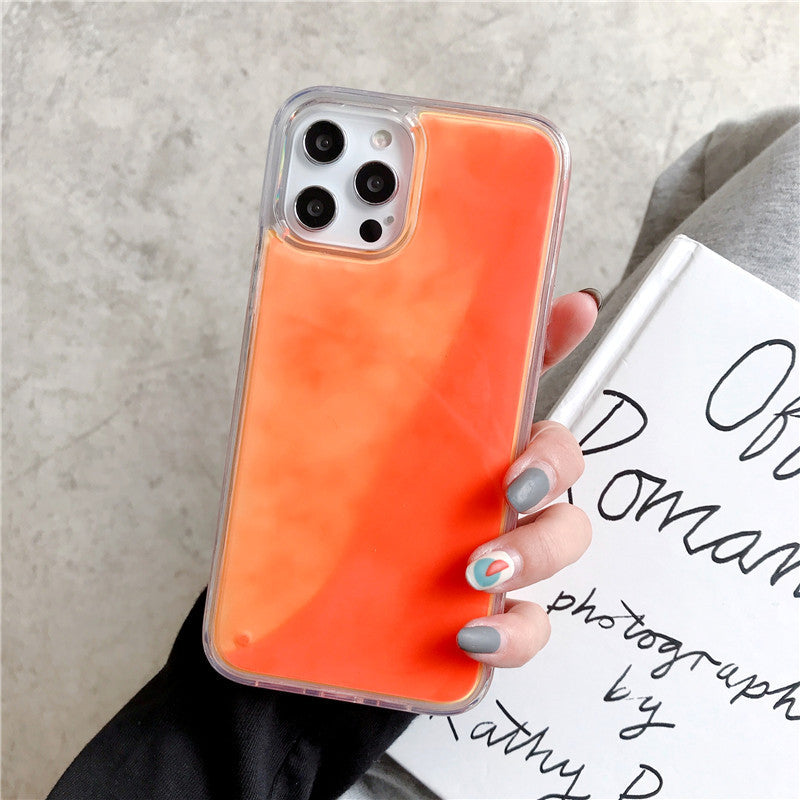 solid-color-liquid-sand-case-for-iphone-17-pro-max-glow-in-the-dark-protective-cover-for-apple-16-15-14-full-coverage-foreign-trade-style