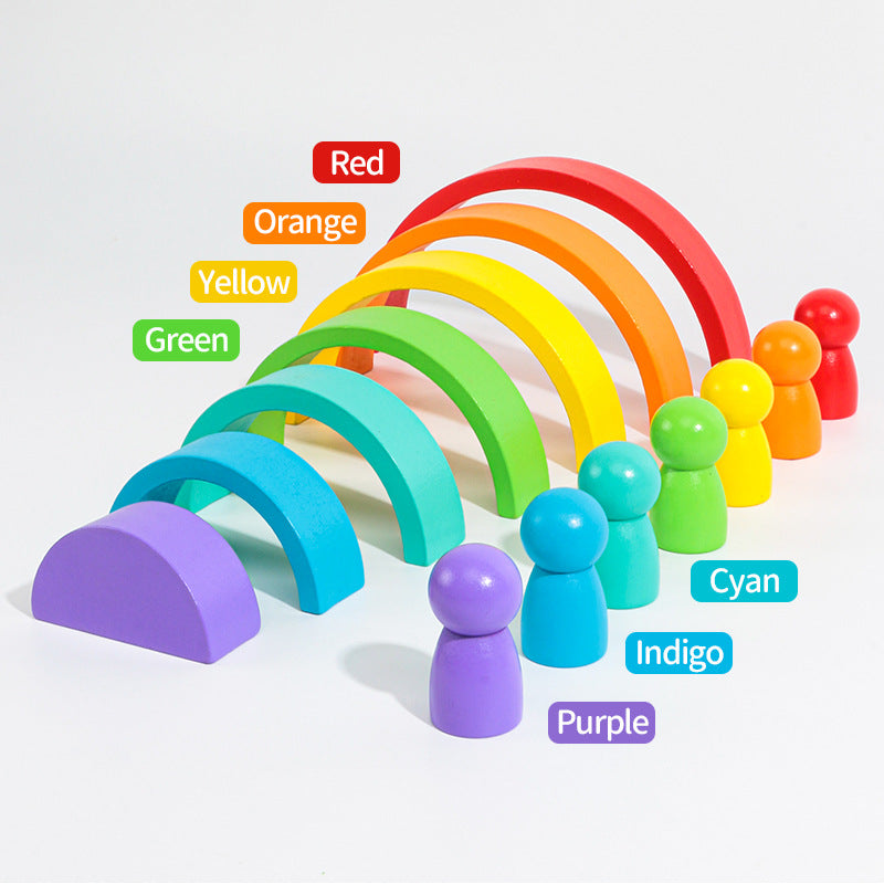seven-rainbow-building-blocks-small-people-combination-childrens-puzzle-cognition-stacking-music-wooden-christmas-toy-gift